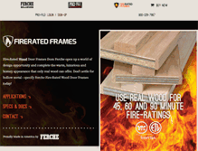 Tablet Screenshot of fireratedwooddoorframe.com